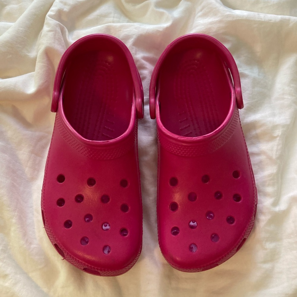 Pink Crocs